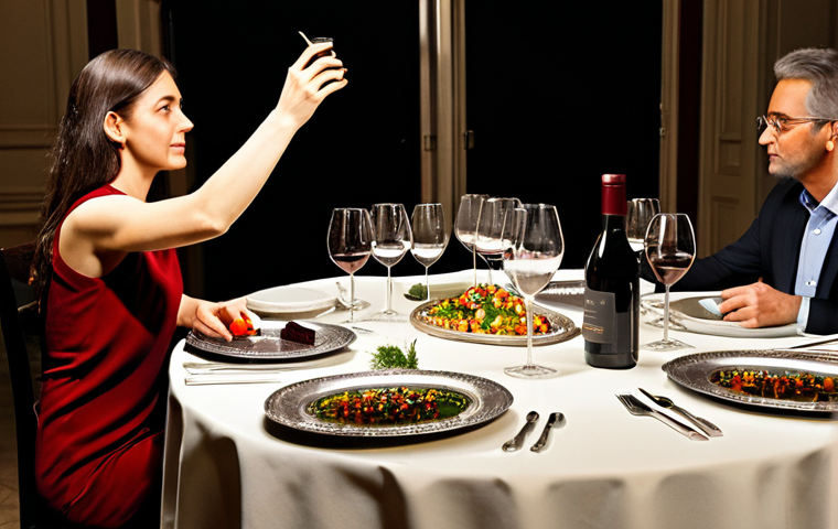 The Tasting Setup**
"An elegantly set table for a wine pairing event. Focus on the arrangement of crystal glasses, plates with small portions of appetizers, and a bottle of red wine (e.g., Shiraz) from Balochistan. Soft, warm lighting. Fully clothed guests are seated, engaging in conversation. safe for work, appropriate content, professional setting, modest decor, perfect anatomy, correct proportions, natural pose, well-formed hands, proper finger count, natural body proportions"
**